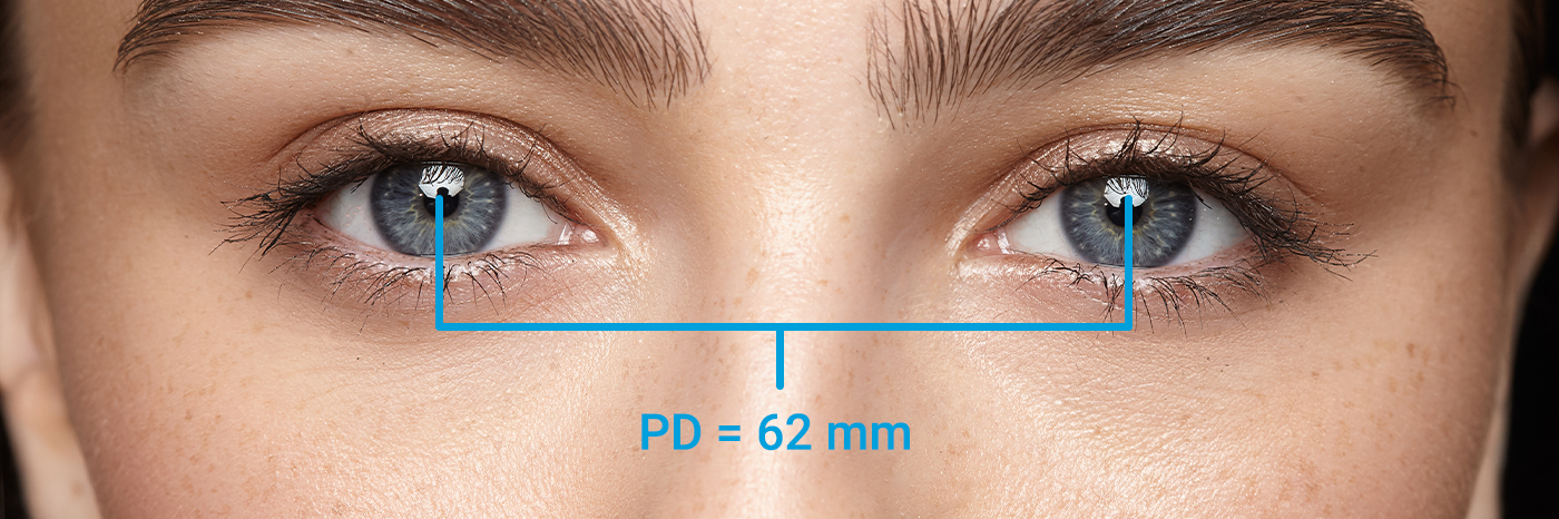 jak změřit pupilární distanci (PD)