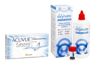 Acuvue Oasys (6 čoček) + Oxynate Peroxide 380 ml s pouzdrem