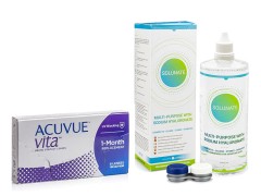 Acuvue Vita (6 čoček) + Solunate Multi-Purpose 400 ml s pouzdrem