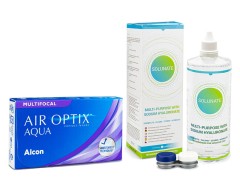 Air Optix Aqua Multifocal (6 čoček) + Solunate Multi-Purpose 400 ml s pouzdrem