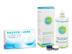 Bausch + Lomb ULTRA (6 čoček) + Solunate Multi-Purpose 400 ml s pouzdrem